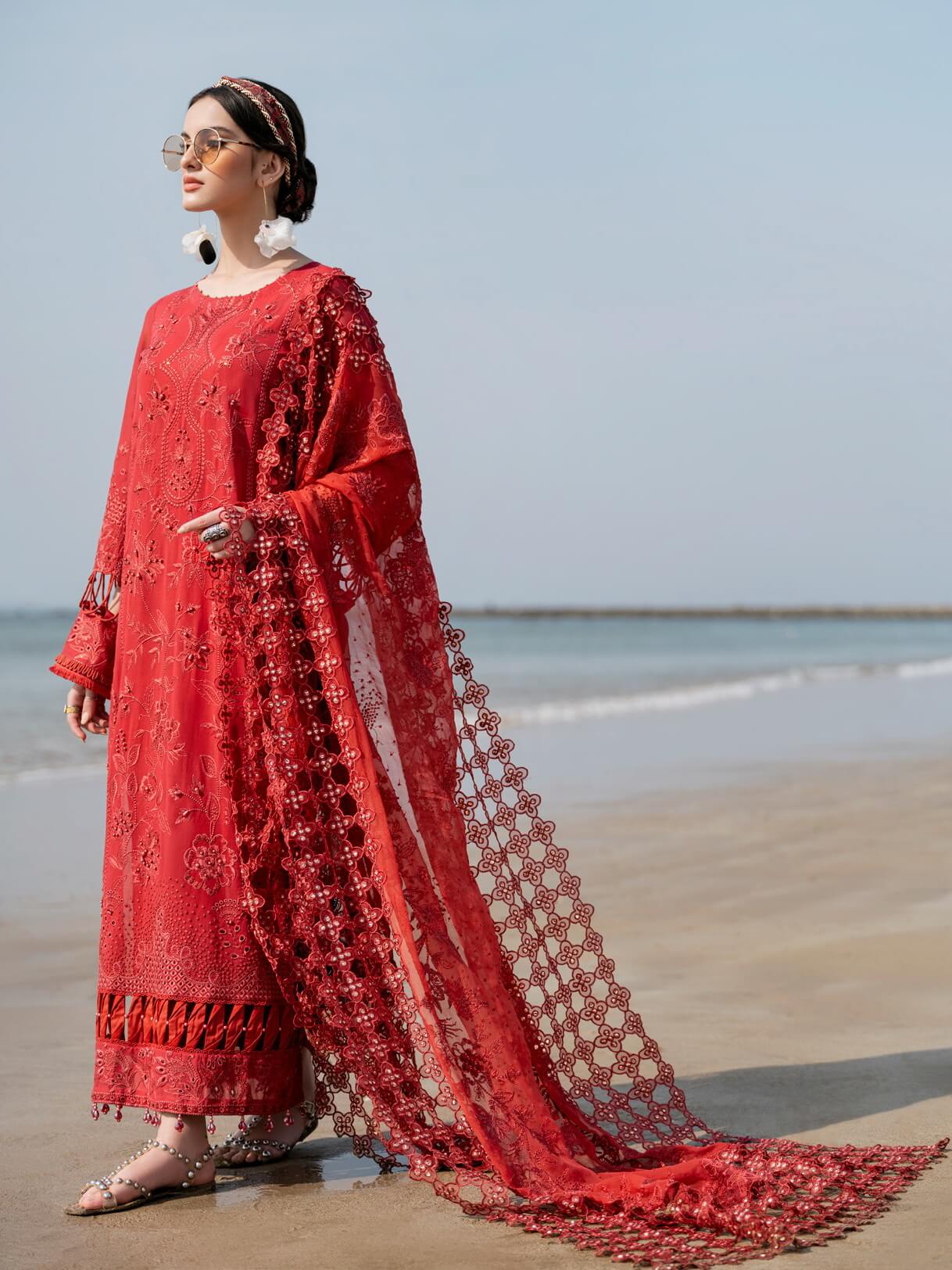 Nureh Tere Sang Unstitched Embroidered Swiss Lawn Collection 2023