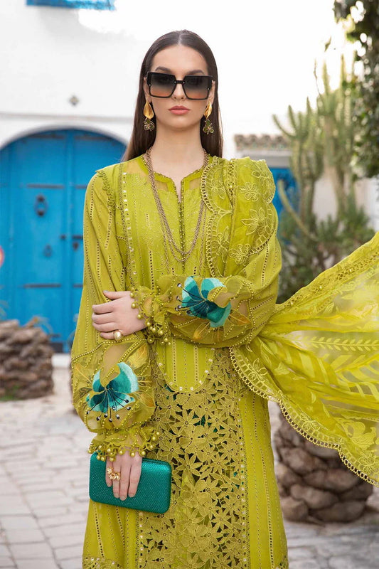 Maria.B Unstitched Embroidered Luxury Lawn 3Pc Suit D-2408-A