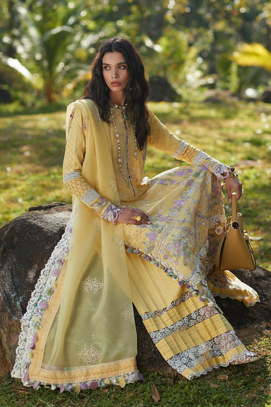 ELAN Embroidered Luxury Lawn Unstitched 3Piece Suit EL23-01-B IRA